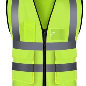 Class 2 High-Vis Reflective Zipper Vest