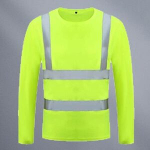 Neon Yellow Reflective Safety Shirt